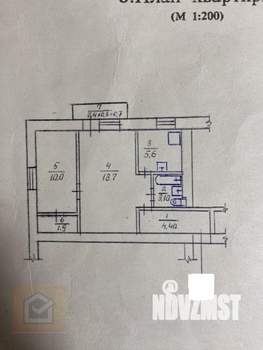 2-к квартира, вторичка, 44м2, 4/5 этаж