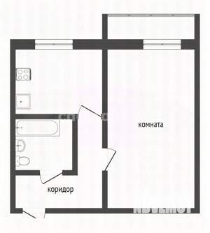 1-к квартира, вторичка, 39м2, 5/5 этаж