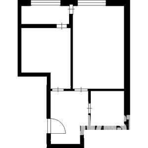1-к квартира, вторичка, 44м2, 6/10 этаж
