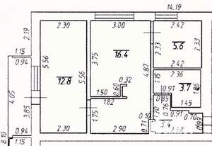 2-к квартира, вторичка, 46м2, 2/5 этаж