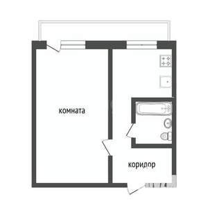 1-к квартира, вторичка, 30м2, 5/5 этаж