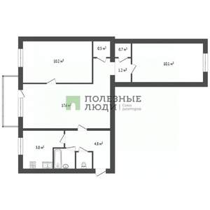 3-к квартира, вторичка, 54м2, 3/5 этаж