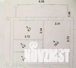 1-к квартира, вторичка, 42м2, 5/5 этаж
