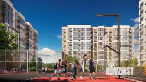 3-к квартира, строящийся дом, 76м2, 1/9 этаж