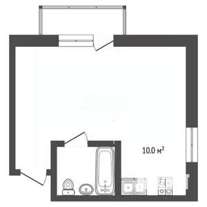 1-к квартира, вторичка, 38м2, 3/5 этаж