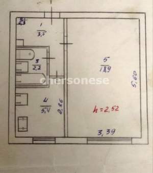 1-к квартира, вторичка, 31м2, 1/5 этаж