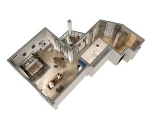 Студия квартира, вторичка, 91м2, 2/7 этаж