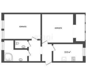 2-к квартира, вторичка, 60м2, 6/10 этаж