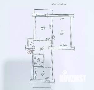 2-к квартира, вторичка, 56м2, 2/5 этаж