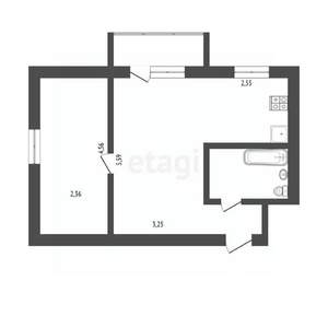 2-к квартира, вторичка, 42м2, 4/5 этаж