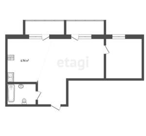 2-к квартира, вторичка, 42м2, 2/5 этаж