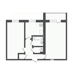 2-к квартира, вторичка, 46м2, 5/5 этаж