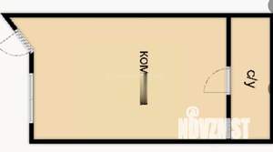 Студия квартира, вторичка, 18м2, 2/2 этаж