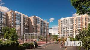 3-к квартира, строящийся дом, 76м2, 1/9 этаж