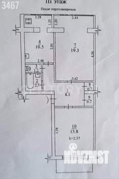 2-к квартира, вторичка, 60м2, 3/5 этаж