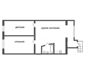 3-к квартира, вторичка, 68м2, 1/5 этаж