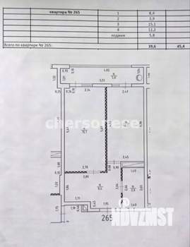 1-к квартира, вторичка, 45м2, 4/10 этаж
