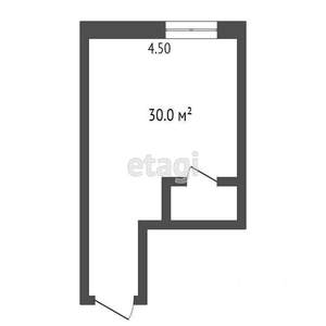 Студия квартира, вторичка, 30м2, 1/5 этаж