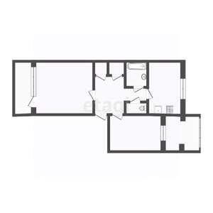 2-к квартира, вторичка, 55м2, 5/5 этаж