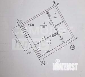 1-к квартира, вторичка, 30м2, 5/5 этаж