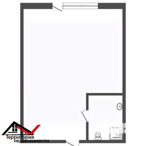 Студия квартира, вторичка, 17м2, 1/3 этаж