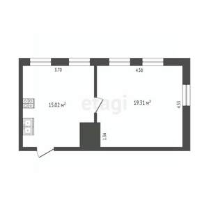 1-к квартира, вторичка, 47м2, 9/10 этаж