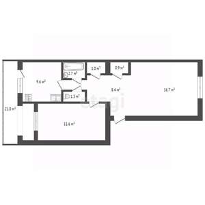 3-к квартира, вторичка, 71м2, 2/5 этаж