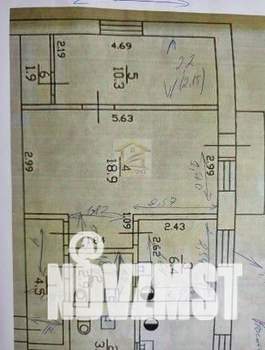 2-к квартира, вторичка, 45м2, 2/5 этаж