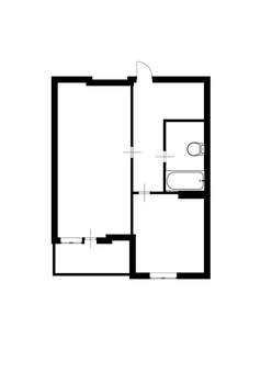 1-к квартира, вторичка, 40м2, 1/10 этаж