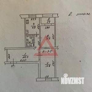 2-к квартира, вторичка, 67м2, 2/3 этаж