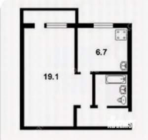 1-к квартира, вторичка, 30м2, 2/5 этаж