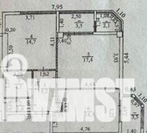2-к квартира, вторичка, 58м2, 9/10 этаж