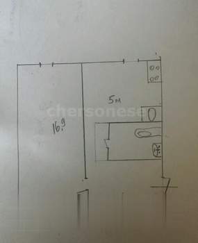 1-к квартира, вторичка, 30м2, 1/5 этаж