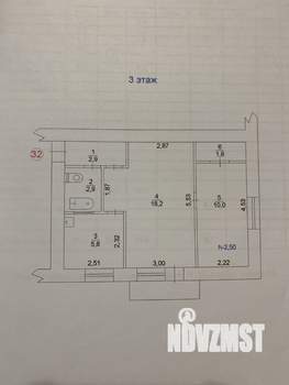 2-к квартира, вторичка, 42м2, 4/5 этаж