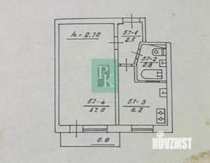 1-к квартира, вторичка, 29м2, 4/5 этаж