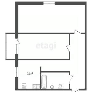 2-к квартира, вторичка, 42м2, 2/4 этаж