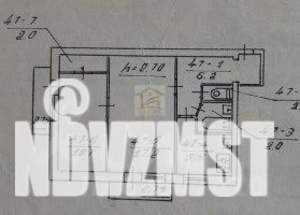 2-к квартира, вторичка, 46м2, 4/5 этаж