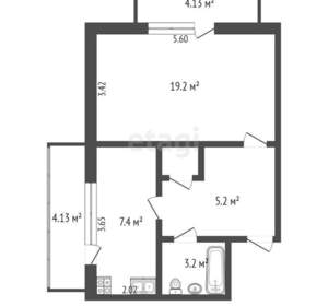 1-к квартира, вторичка, 38м2, 3/5 этаж