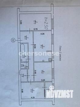 3-к квартира, вторичка, 81м2, 2/5 этаж