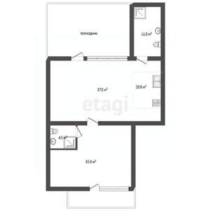 2-к квартира, вторичка, 109м2, 1/6 этаж