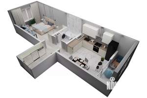 1-к квартира, вторичка, 42м2, 10/12 этаж