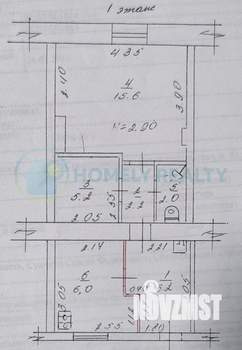1-к квартира, вторичка, 38м2, 1/2 этаж