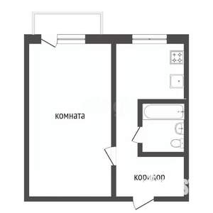 1-к квартира, вторичка, 30м2, 4/5 этаж