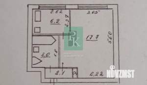1-к квартира, вторичка, 38м2, 1/5 этаж