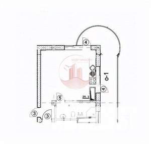 Студия квартира, вторичка, 32м2, 1/6 этаж