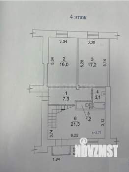 5-к квартира, вторичка, 120м2, 4/5 этаж