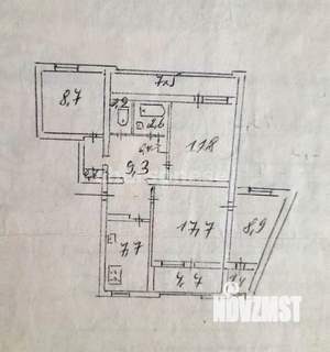 4-к квартира, вторичка, 100м2, 1/9 этаж