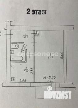 1-к квартира, вторичка, 31м2, 2/5 этаж