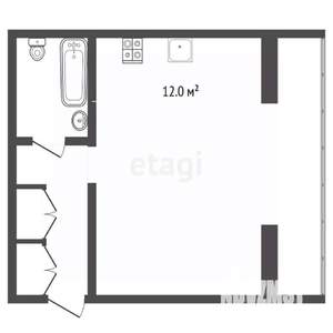 1-к квартира, вторичка, 47м2, 5/5 этаж