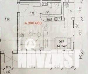 Студия квартира, вторичка, 35м2, 1/3 этаж
